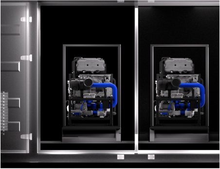 500m3/H 1MW 燃料電池発電所用コンテナ型水素発生装置水電解装置