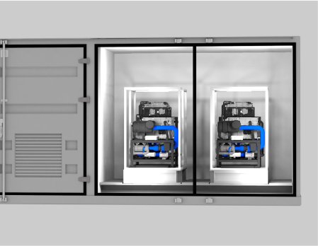 500m3/H 1MW 燃料電池発電所用コンテナ型水素発生装置水電解装置